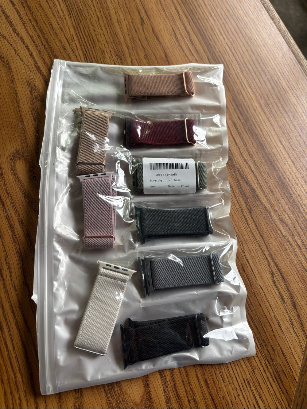 Assorted Stretchy Nylon Watch Bands - Neutral & Dark Colors